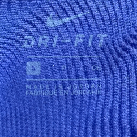 NIKE One Icon Clash Cuff 7/8 Tights Leggings Blue Size Small Running Workout - Picture 8 of 9